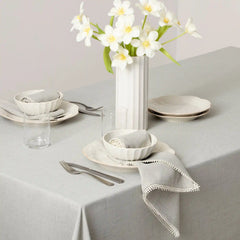 French Perle Dove Grey 60x84 Tablecloth