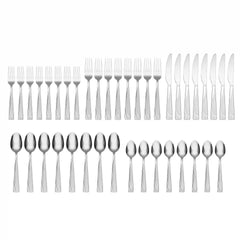 Mena Frost 40-Piece Flatware Set with Chrome Caddy