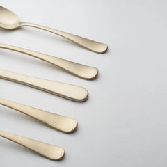 Rhiannon Champagne Satin 20-Piece Flatware Set