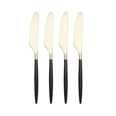 Gaze Black Champagne Satin Spreaders, Set of 4