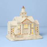 Mistletoe Park Town Hall Lit Figurine
