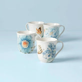 Butterfly Meadow Blue Mugs, Set of 4