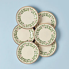 Holiday Salad Plates, Set of 6