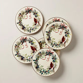 Winter Greetings Salad Plates, Set of 6