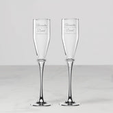 Personalized Devotion Toasting Flute, Set of 2