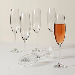 Tuscany Classics Champagne Flute Glasses, Set of 6