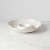French Perle White Chip & Dip Tray