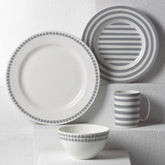 Charlotte Street Grey North 4-Piece Place Setting