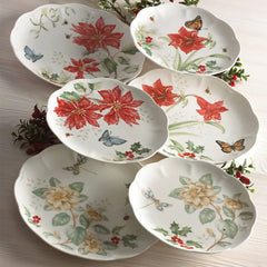Butterfly Meadow Holiday 18-Piece Dinnerware Set
