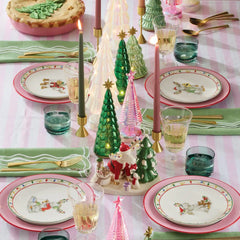 Merry Marcel Moose 4-Piece Dessert Plate Set