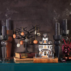 Matte Black Metal Ornament Tree