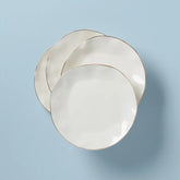 Blue Bay White Dinner Plates, Set of 4