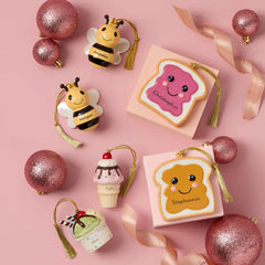 Personalized 2-Piece Peanut Butter & Jam Ornament Set