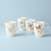 Butterfly Meadow Mugs, Set of 4