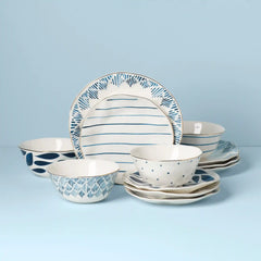 Blue Bay 12-Piece Dinnerware Set