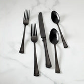 Portola Black Mirror 20-Piece Flatware Set