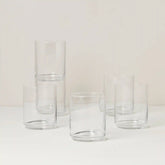 Tuscany Classics Stackable Clear Tall Glasses, Set of 6