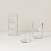 Tuscany Classics Stackable Clear Short Glasses, Set of 6