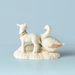First Blessing Goose & Lambs Figurine