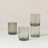 Tuscany Classics Stackable Smoke Tall Glasses, Set of 4
