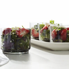 Tuscany Classics Stackable Smoke Short Glasses, Set of 4