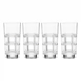 Hudson Crystal Highball Glasses, Set of 4