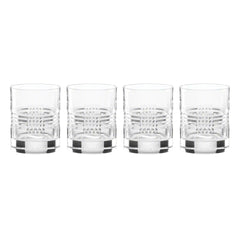 Sloane Crystal Double Old-Fashioned Glasses, Set of 4