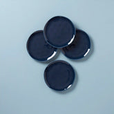 Bay Colors Blue Accent Plates, Set of 4