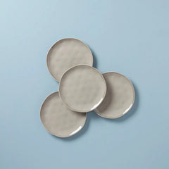 Bay Colors Grey Accent Plates, Set of 4