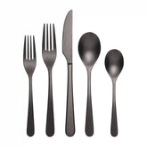 Kenbrook Black Vintage 20-Piece Flatware Set
