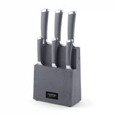 Beton 7-Piece Cutlery Block Set