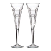 Hudson Crystal Toasting Flutes, Set of 2