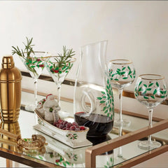 Holiday 3-Piece Decanter & Wine Glass Set