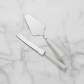 French Perle Scallop 2-Piece Dessert Set