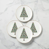 Evergreen Accent Plates, Set of 4