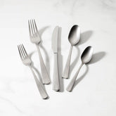 French Perle Scallop Vintage 65-Piece Flatware Set
