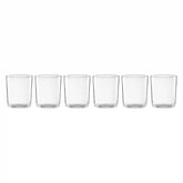 Stackable Clear Tall Glasses, Set of 6