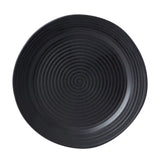 Ridge Black Dinner Plate