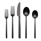 Dean Black Satin 20-Piece Flatware Set