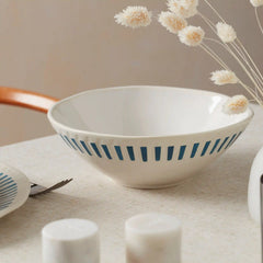 Artisanal Stripe Serving Bowl