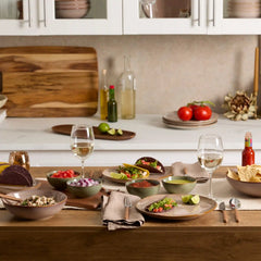 Organic Shades Clay 12-Piece Dinnerware Set