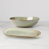 Organic Shades Sage Green 2-Piece Serving Set