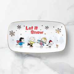 Snoopy Skating Hors d'Oeuvres Tray