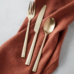 Robyn Champagne Mist Satin 20-Piece Flatware Set
