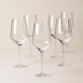 Tuscany Classics Angled Optic Wine Glasses, Set of 6