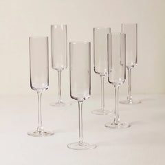 Tuscany Classics Straight Flute Glasses, Set of 6