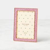 Sitting Pretty Pink Glitter 4x6 Photo Frame