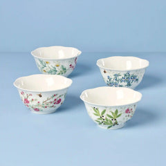 Butterfly Meadow Herbs Rice Bowls, Set of 4