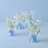 Butterfly Meadow Herbs Short Tumblers, Set of 4