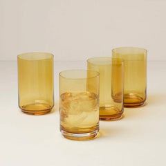 Tuscany Classics Stackable Amber Coolers, Set of 4